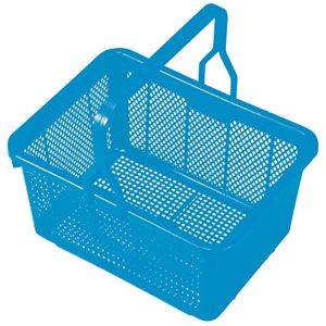 (業務用10セット) 積水テクノ成型 スクールバスケット ブルー 商品画像