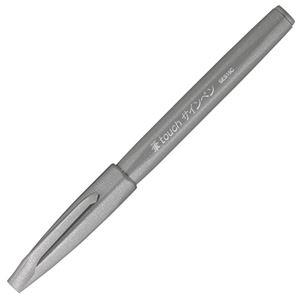 (業務用30セット) ぺんてる 筆タッチサインペン SES15C-N グレイ 商品画像