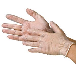 川西工業 ビニール極薄手袋 粉つき M 20袋 商品写真