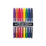 ゼブラ マッキー 極細 MCF-8C 8色組 10セット