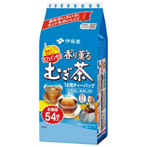 （まとめ） 伊藤園 香り薫る麦茶ティーバッグ 54パック【×30セット】