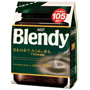 （まとめ） 味の素AGF ブレンディインスタントコーヒー袋210g【×10セット】