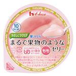 （まとめ） ハウス食品 まるで果物のようなゼリー もも（48入）【×3セット】