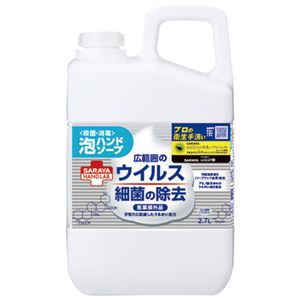 （まとめ） サラヤ ハンドラボ薬用泡ハンドソープ業務用 2.7L【×5セット】