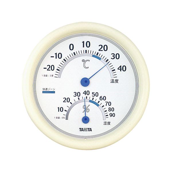 （まとめ） タニタ 温湿度計 TT-513 ホワイト 5個(×3セット) b04