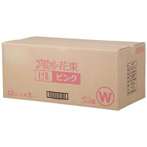 （まとめ） 丸富製紙 トイレットペーパー 花束桃 W 27.5m 96巻【×3セット】