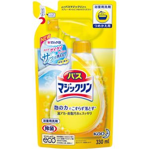 （まとめ） 花王 バスマジックリン泡立ちスプレー詰替 330ml【×30セット】