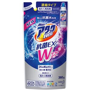 （まとめ） 花王 アタックNeo抗菌EX Wパワー 詰替用 360g【×10セット】