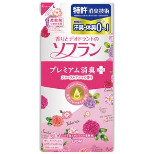 （まとめ） ライオン 柔軟剤ソフランフローラルアロマ詰替 480mL【×10セット】