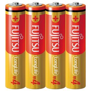 （まとめ） 富士通 アルカリ乾電池LongLife単4形4個LR03FL（4S）【×30セット】