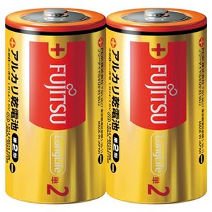（まとめ） 富士通 アルカリ乾電池LongLife単2形2個LR14FL（2S）【×30セット】