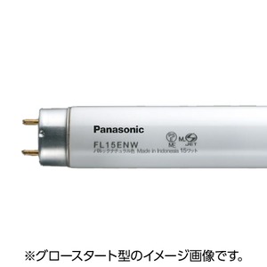 （まとめ） Panasonic 蛍光灯 15W直管 FL15W 白色 1本【×10セット】