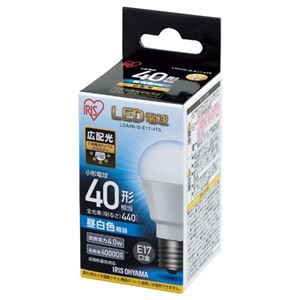 （まとめ） アイリスオーヤマ LED電球40W E17 広配 昼白 LDA4N-G-E17-4T5【×10セット】