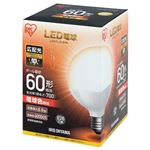 （まとめ） アイリスオーヤマ LED電球60W E26 ボール球 電球 LDG7L-G-6V4【×5セット】