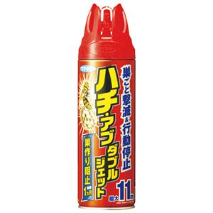 （まとめ） フマキラー ハチ・アブ ダブルジェット 450mL【×10セット】