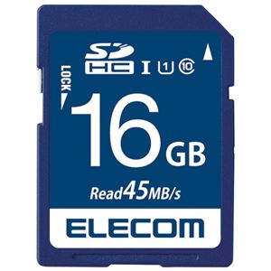 （まとめ） エレコム SDHCメモリカード 16GB MF-FS016GU11R【×5セット】