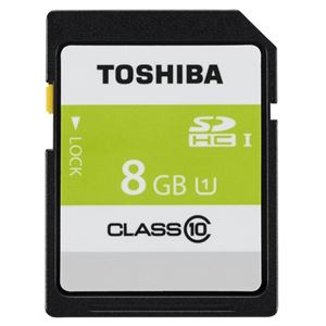 （まとめ） 東芝 SDHCメモリカード 8GB SDAR40N08G【×10セット】