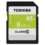 （まとめ） 東芝 SDHCメモリカード 8GB SDAR40N08G【×10セット】