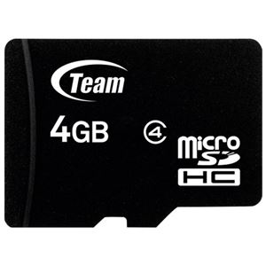 （まとめ） TEAM microSDHCカード 4GB TG004G0MC24A【×10セット】