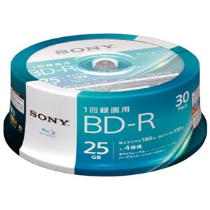 （まとめ） ソニー 録画用BD-R25GBスピンドル30枚 30BNR1VJPP4【×3セット】