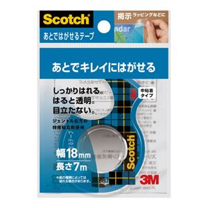 （まとめ） スリーエム ジャパン スコッチ あとではがせるテープ18mmCA18-DS【×30セット】