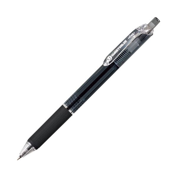 （まとめ） スマートバリュー ノック式油性ボールペン H048J-BK 黒(×50セット) b04