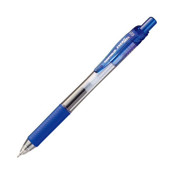 （まとめ） スマートバリュー ゲルノックボールペン青1本 H043J-BL(×50セット) b04