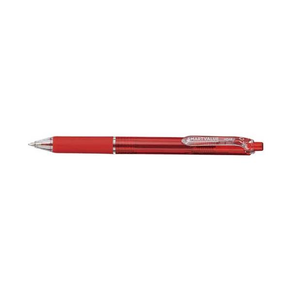 ノック式ボールペン100本 H048J-RD-100赤 b04