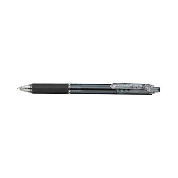 ノック式ボールペン100本 H048J-BK-100黒 b04
