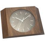 壁掛け時計/ウォールクロック 【Etna ウォールナット】 木製×ガラス 文字盤：針 CCL-5405-WN