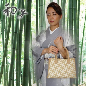 創作和柄バッグ『和’g』亜麻色(ベージュ) レディース 2WAY ハンドバッグ ショルダーバッグ 帆布8号 上質 和装 洋装 フォーマル カジュアル 創作和柄バッグ『和’g』亜麻色(ベージュ) レディース 2WAY ハンドバッグ ショルダーバッグ 帆布8号 上質 和装 洋装 フォーマル カジュアル
