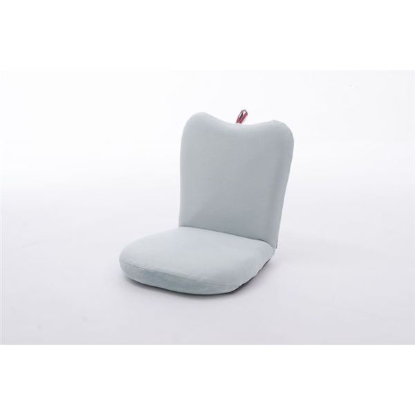 アップル 座椅子/パーソナルチェア (1人掛け ブルー) 幅41cm リクライニング スチールパイプ 日本製 (リビング) b04