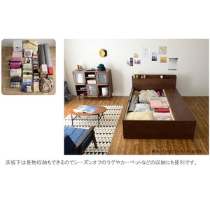 選べる収納ベッド シングル(ポケットコイルマットレス付き) (ハイタイプ:引出し大×1・引出し小×2)ホワイト 選べる収納ベッド シングル(ポケットコイルマットレス付き) (ハイタイプ:引出し大×1・引出し小×2)ホワイト