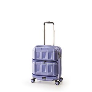 スーツケース 【アイスブルー】 36L 機内持ち込み可 ダブルフロントオープン アジア・ラゲージ 『PANTHEON』 商品画像