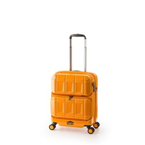 スーツケース 【オレンジ】 36L 機内持ち込み可 ダブルフロントオープン アジア・ラゲージ 『PANTHEON』 商品画像