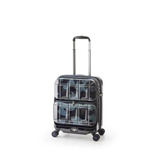 スーツケース 【ネイビーカモフラージュ】 36L 機内持ち込み可 ダブルフロントオープン アジア・ラゲージ 『PANTHEON』 商品画像