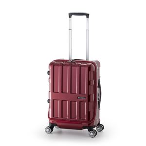 フロントオープン式スーツケース/キャリーバッグ 【クリムゾンローズレッド】 36L 機内持ち込み可 アジア・ラゲージ 『MAX BOX』 商品画像