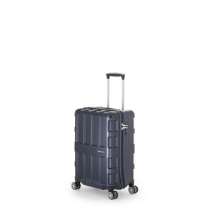 ファスナー式スーツケース/キャリーバッグ 【オールネイビー】 40L 機内持ち込み可能サイズ アジア・ラゲージ 『MAX BOX』 商品写真