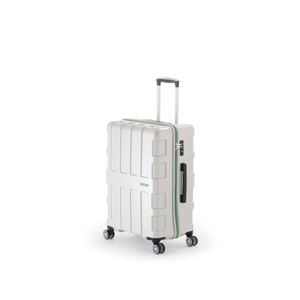 ファスナー式スーツケース/キャリーバッグ 【パールホワイト】 60L 軽量 アジア・ラゲージ 『MAX BOX』 商品画像