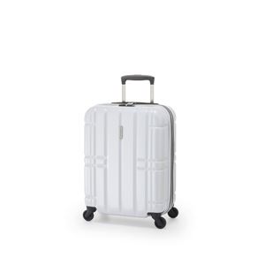 スーツケース/キャリーバッグ 【ホワイトカーボン】 拡張式(40L+7L) 機内持ち込み可 ファスナー アジア・ラゲージ 『ALIMAX』 商品画像