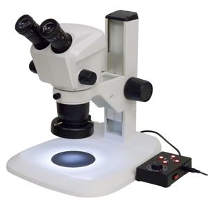 アームスシステム AR-Z65A-72 双眼ズーム式実体顕微鏡(ズーム比6.5 視野数22) アーム式架台 リング照明セットI 商品写真