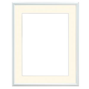 大額 水彩額 水彩F6 ホワイト 55巾 アクリル 紙マット付き 【44.7×55×3.6cm】 商品画像