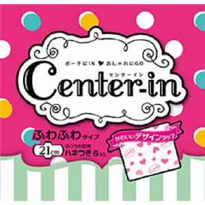 ユニ・チャーム センターインふわふわタイプふつうの日羽つき6枚 × 5 点セット