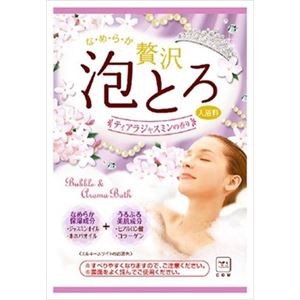 牛乳石鹸共進社 お湯物語 ぜいたく泡とろ 入浴料 ティアラジャスミンの香り 1包・30g × 5 点セット