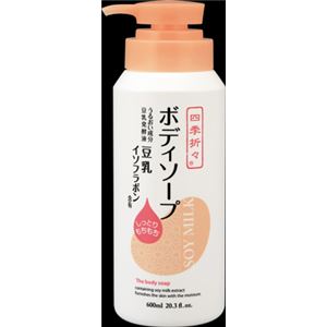 熊野油脂 四季折々 豆乳イソフラボン ボディソープ × 3 点セット