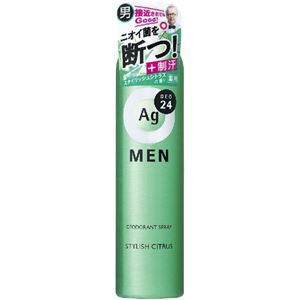 資生堂 エージーデオ24 メンズデオドラントスプレー N（CT）スタイリッシュシトラスの香り（医薬部外品） × 3 点セット