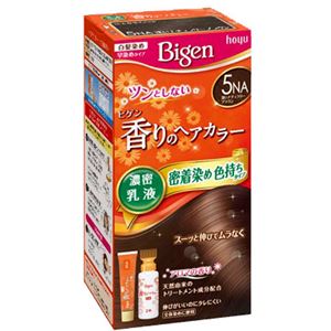 ホーユー ビゲン 香りのヘアカラー 乳液 5NA 深いナチュラリーブラウン × 3 点セット