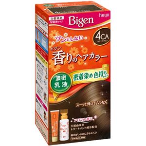 ホーユー ビゲン 香りのヘアカラー 乳液 4CA カフェブラウン × 3 点セット