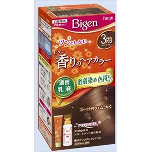 ホーユー ビゲン 香りのヘアカラー 乳液 3RB リッチブラウン × 3 点セット