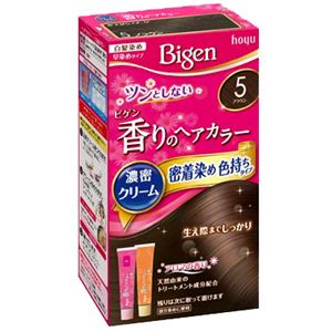 ホーユー ビゲン 香りのヘアカラー クリーム 5 ブラウン × 3 点セット